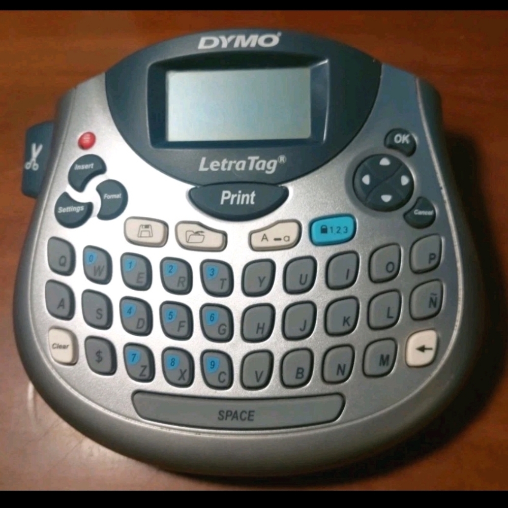 Dymo LetraTag LT-100T Label Thermal Printer Tested Has Some Paper LCD Display